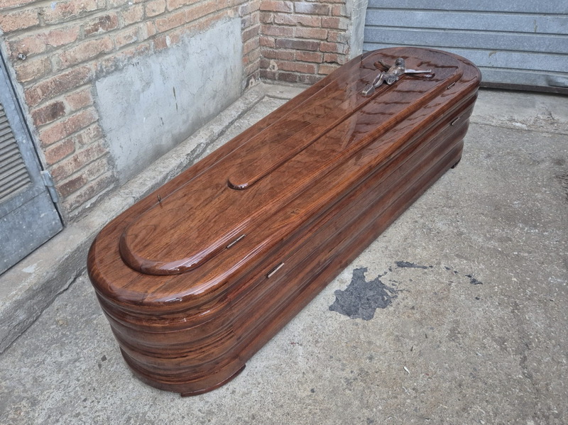 ataud cruz cristo metal madera cristal interior blanco 45x195x44-60 1u